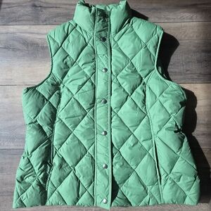 Green Quilted Women's Vest